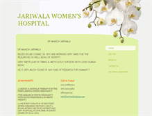 Tablet Screenshot of jariwalahospital.com